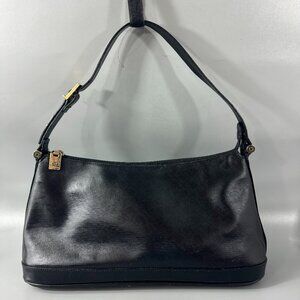 Gherardini Made in Italy Black Leather Shoulder Bag